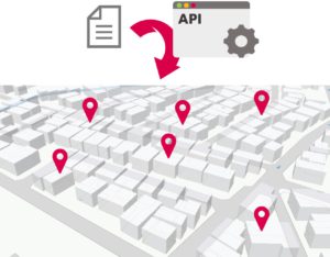 緯度経度付与APIのイメージ